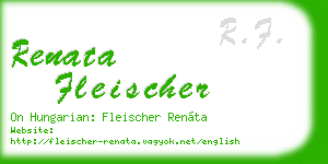 renata fleischer business card